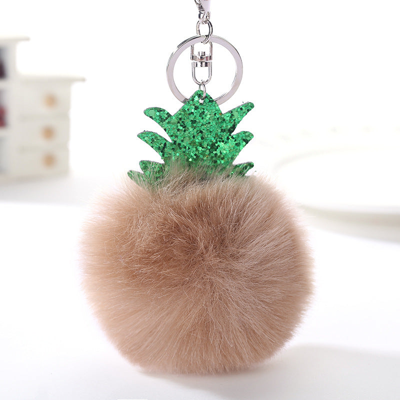 Wholesale Christmas Ball Plush Keychain